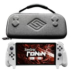 Satisfye - ZenGrip Ronin White Slim Bundle, Accessories Compatible with Nintendo Switch & OLED - The Bundle includes: White ZenGrip and Grey ZenCase Slim (WHITE)