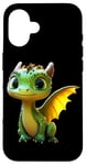 Coque pour iPhone 16 Dragon Petit Bébé Vert Dragon Doux Dragons