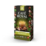 Café Royal Hazelnut Flavoured 100 Capsules for Nespresso Coffee Machine - 4/10 Intensity - UTZ-certified Aluminum Coffee Capsules