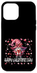 iPhone 12 Pro Max Happy Valentines Day Gnome For Women Cute Love Heart Pattern Case