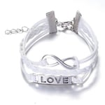 Armband med Love och Infinity symbol