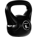 Movit - Kettlebell basic black, haltère à boule avec enveloppe en matière synthétique ménageant le sol, 1 kg à 20 kg, testé en matière toxique, 5 kg