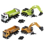 Dumper Truck With Excavator Multifunctional Excavator Dump Truck Model Toy Gift