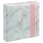 Hama"Designline" Memo Photo Album, 100 White Pages (50 Sheets) fits 200 Photos in 10x15cm Format, Marbling, Grey