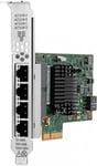 HPE I350-T4 - Adaptateur réseau - PCIe 2.0 x4 - Gigabit Ethernet x 4 - pour ProLiant DL20 Gen10, DL325 Gen10, DL360 Gen10, DL380 Gen10, ML30 Gen10, XL220n Gen10