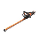 WORX - Taille-haies sans fil 20V - 52 cm - ⌀20 mm - WG264E.9 (livré sans batterie ni chargeur, poignée avant multipositions, lame double action)