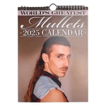 2025 Väggkalender Månadskalender Världens Bästa Mullets Hängande Kalender Nyårsplanerare för Strumpfyllnad (FMY) As Shown