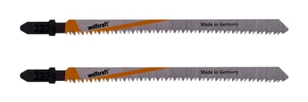 wolfcraft GmbH 2324000 sticksåg/scrollsåg/fram- och återgående sågblad Sticksågsblad Högkolstål (HCS) 2 st.