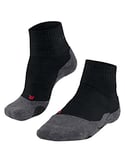 FALKE Women's TK2 Explore Short W SSO Wool Thick Anti-Blister 1 Pair Hiking Socks, Black (Black-Mix 3010), 7-8