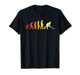 Retro Field Hockey Evolution Hockey Lover Hockey Player T-Shirt