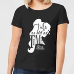 Disney Beauty And The Beast Princess Belle Tale As Old As Time Women's T-Shirt - Black - S