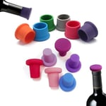 Guanici 12 Pièces Bouchon de Bouteille en Silicone Bouchon de Vin Rouge pour Bouteilles Vin Bouteilles Champagne Taille Standard Bouteilles Bière Bouteilles Boissons Gazeuses Bouteilles Soda