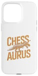 Coque pour iPhone 15 Pro Max Chessaurus Jeu d'échecs amusant Dinosaure T-Rex Joueur d'échecs