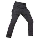 Oinrenstkp Pantalon Tactique Militaire Softshell Peau de Requin Hommes Pantalon Militaire étanche Pantalon de Combat Chaud Black XXL