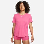 Nike One Dri Fit Std T-Shirt Pinksicle/White XS