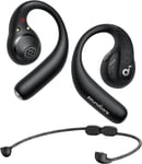 Aerofit Pro By Anker Écouteurs Bluetooth Open Ear, Écouteurs Sans Fil, Confort Optimal, Ajustement Sûr, Ergonomiques, Son Riche Avec Ldac, Bluetooth 5.3, Ipx5, 46 Heures De Lecture, App[X522]