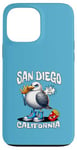 Coque pour iPhone 13 Pro Max San Diego California Seagull French Fries Souvenir drôle