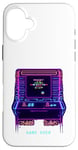 Coque pour iPhone 16 Plus Manette de jeu d'arcade rétro classique