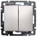 Legrand 7 701 05 Aluminium Light Switch