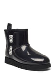 W Classic Clear Mini Shoes Boots Ankle Boots Ankle Boots Flat Heel Black UGG