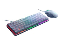 Razer Huntsman Mini - Tangentbord - Bakgrundsbelyst - Usb - Amerikansk - Tangentbrytare: Razer Linear Optical - Kvicksilver