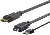 Vivolink Pro - Videokabel - Displayport Hann Til Usb, Hdmi Hann - 2 M - 4K-Støtte