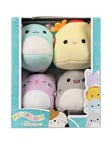 Squishmallows Original Micromallows 4-Pack - Gordon Shark, Tex Taco, Tabitha Tabby Cat, Irina Axolotl