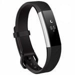 Fitbit Alta/HR -silikoniranneke - sporttimalli (S) - musta