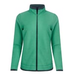 Weird Fish Womens/Ladies Ariana Grid Eco Friendly Full Zip Fleece Jacket (Grass Green) - Size 18 UK