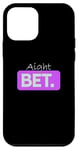 Coque pour iPhone 12 mini Purple Graphic Aight BET. Graphique violet