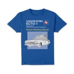 Ghostbusters Ecto-1 User Manual Unisex T-Shirt - Blue - S