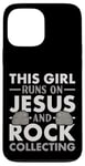 Coque pour iPhone 13 Pro Max Collection Rock Collector This Girl Runs On Jesus And Rock Collecting