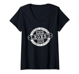 Womens Legend Since 2009, Rustic Style Born In 2009 Birthday Gifts V-Neck T-Shirt