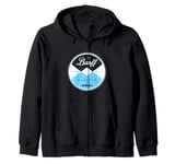 Banff Alberta Circle Graphic Zip Hoodie