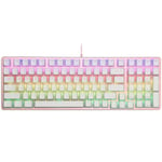 Glorious GMMK 2 96% Custom Mechanical Keyboard Cherry MX Silver Switch - Pink