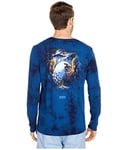 Hurley Men's M Andino Pro Series Tee L/S T-Shirt, Mens, T-Shirt, CK0518, Game Royal, L