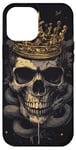 Coque pour iPhone 12 Pro Max Crâne Or Couronne Serpents Crâne Art Serpent gothique