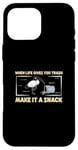 Coque pour iPhone 16 Pro Max When Life Gives You Trash Make It A Snack Funny Ibis Ibis