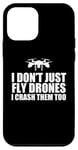 Coque pour iPhone 12 mini Meilleur drone pilote art pour hommes femmes quadrirotor amateurs de course