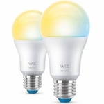 WiZ WiFi Smart LED E27 60W 806lm Varm-kallvit 2-pack