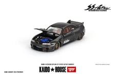 Mini Gt Kaido House 1:64 Nissan Skyline GT-R (R33) Active Carbon R - KHMG116