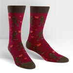 Sock It To Me Men's Crew Socks - Sasquatch Valentine (UK 6-12)