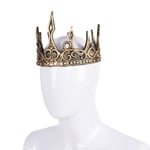 King Crown för King Herr Krona för pojkar Barn, Royal Gold Foam King Crown Pannband Pojkar Cosplay Crown Prop Party Favors King Crown for Men Bal Party.