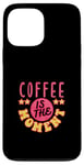 Coque pour iPhone 13 Pro Max Café en grains de caféine Lover Tasse à café Barista