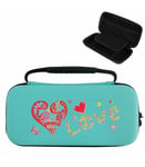 Etui pochette Nintendo Switch LITE peace love rouge