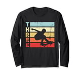 Skateboarder 3rd Birthday Skater Skateboarding 3 Year Old Long Sleeve T-Shirt