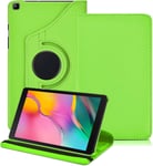 Coque Pour Samsung Galaxy Tab A 8.0 2019,360 Rotation Pu Pell Protection Avec Support Housse Etui Pour Tablette Samsung Galaxy Tab A 8.0 Pouces 2019 Sm-T290 / T295 / T297,Vert