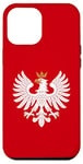 Coque pour iPhone 12 Pro Max Aigle blanc symbole de la Pologne, design minimaliste et majestueux oiseau