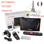 GTMEDIA V8 UHD Mars TV Box DVB-S2/S2X,DVB + T/T2 4K décodeur TV intégré 2.4G WIFI pour Life Media Player tdt hd tv récepteur Support Paris,France - Type v8 uhd and M.S