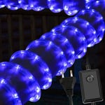 Swanew 10M Tube Lumineux Extérieur led Guirlande Lumineuse Décoration,Bleu,avec Adapteur d'alimentation